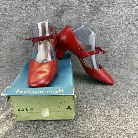✅VTG 60s/70s Fashion Craft D’Orsay Heels Women’s 8B/2A Pumps *Collectors Display - Picture 2 of 13